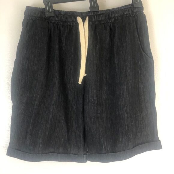 How’on Elastic Waist Cotton Shorts with Drawstring - Picture 2 of 5